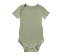 Newborn Infant Romper Bodysuit for Boys and Girls Toddlers Onesies Cute Jumpsuit Comfortable Button Baby Bodysuits Grows First Birthday Army Green