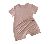 Newborn Infant Romper Bodysuit for Boys and Girls Toddlers Onesies Cute Jumpsuit Comfortable Button Baby Bodysuits Idea Dad or Grandparents Brown