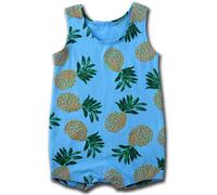 Newborn Infant Romper Unisex Onesie Baby Boy Girl Clothes Cartoon Girls Boys Crew Outfit to 24 Months Bodysuits Cute Set Sky Blue