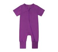 Newborn Infant Romper Unisex Onesie Cute and Comfortable Baby Vests Jumpsuit Outfit Summer Clothes Sibling Matching Outfits Toddler Kids Purple