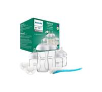 Newborn Kit - PHILIPS AVENT - Natural Glass 3.0 - 3 Bottles 120ml + 2 Bottles 240ml + Ultra Soft Pacifiers 0-6M + Bottle Brush