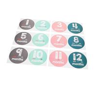 Newborn Monthly Stickers Paper Photo Props Birthday | Numbers Pattern, Captures Baby's Growth, for Photo Shoots and Milestone Moments