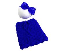 Newborn Photo Props Bowknot Headband Crochet Wrap Skirt Posing Suit Baby Photography Suit Infant Photoshooting Costume
