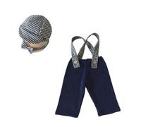 Newborn Photographer Essential Caps Cap Bow Tie Suspenders Romper Set Infant Photo Rompers Hat for 0 to 2 Months Infant Photo Romper Hat Set