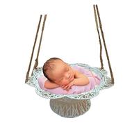 Newborn Photography Basket Infant Studio Woven Designed Basket Props Baby Photo Props for Studio Room Infant Photo Posing Bed