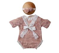 Newborn Photography Outfits Girl Newborn Photography Props Newborn Girl Lace Romper Photoshoot Outfits Baby Photo Props