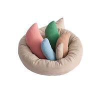 Newborn Photography Prop Posing Beans Bag Professional Baby Photo Posing Aid Pillow Photograph Set for 0-6 Months Baby, Pack of 6, Multicolor