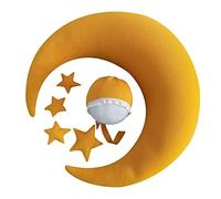 Newborn Photography Props Posing Pillow Baby Photography Cushion Moon Star Pillows Set Infant Photo Props Shoot Accessories Yellow