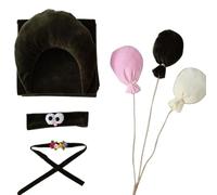 Newborn Photography Props Posing Pillow Baby Photoshooting Props Moon-Shape Pose Pillow Blanket Headband Set Shower
