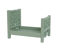 Newborn Photography Props Wood Bed Baby Photoshoot Bed Cot Woven Background Accessories for Infant Newborn Props