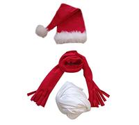 Newborn Photography Wrap Boy Girl Baby Photo Wraps Outfits Stretchable Blanket Props with Scarf and Hat Christmas Themed