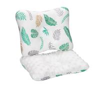 Newborn Pillow Square Type Sponge Filled Interior Breathable Headrest For Strollers And Travel Use Portable Feeding Pillow for Toddler Natural Silk Pillowcase for Hair And Skin