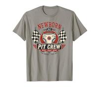 Newborn Pit Crew - Vintage Diaper Racing Tee - 24/7 Baby T-Shirt
