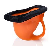 Newborn Potty for Baby Potty Training - For Nappy Free Infant Care Through Excretion Communication (EC) - Indoor & Outdoor Use - Attractive Fish Design (Orange)