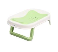Newborn Shower Holder Baby Bathtub Holder Ergonomic Shape Plastic Lightweight Comfortable Foldable Bracket for Home Use (Green)