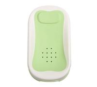 Newborn Shower Support Baby Bath Stand Plastic Comfortable Mesh Hole Design Non-Slip Effect Home Use (Green)