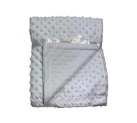 Newborn Soft Bubble Baby Blanket with Fleece Back for Crib Pram Boys Girls Infant Cot Bed Swaddle Pram Shawl Wrap Toddler Snuggle E&A Distribution Limited (white)