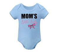 Newborn Twin Clothes Set 0-3M - Soft Cotton Matching Rompers, Cute Unisex Baby Bodysuit Pair Sky Blue-style-1 3months