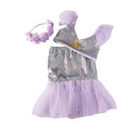 Newborns Costume Set for Photography with Unique Designing Trendy Baby Girls Skirt & Tops with Headwear Props