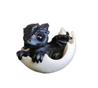 Newborns Dragon In Egg, Printed Tiny Cute Dragon, Baby Dragon In Eggshel, Cute Dragon Small Figurine, Resin Art Dragon Statue Desktop Ornaments For Home Offices
