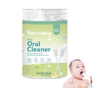 Newborns Gauze Toothbrush - Double-Layer Cotton Yarn Orals Cleaning Supplies | Tongue Cleaner Toothbrush with Paper Handle | Tight Suture Orals Cleaning Supplies for Home, Travel, Hotel, and Outdoors