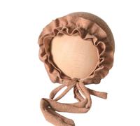 Newborns Lace Photography Bonnet Chin Belt Tied Hat with Soft Fabric Enhances Comfort for Baby First Photos Taking Elegant