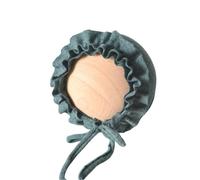 Newborns Lace Photography Bonnet Chin Belt Tied Hat with Soft Fabric Enhances Comfort for Baby First Photos Taking Elegant