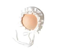 Newborns Lace Photography Bonnet Chin Belt Tied Hat with Soft Fabric Enhances Comfort for Baby First Photos Taking Elegant