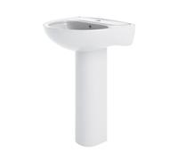 Newborough Round 1 Tap Hole Basin with Full Pedestal