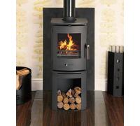 Newbourne 35FS Direct Air Wood Burning Ecodesign Stove With 400mm Log Store