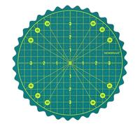 NEWBRAUG Round Rotating Cutting Mat 8’’, Self Healing Rotary Cutters Board for Crafts Sewing Quilting, Craft, Fabric & Scrapbooking