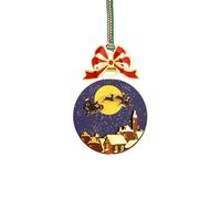 Newbridge Gold Plated Santa Sleigh In Moonlight Decoration - P59202