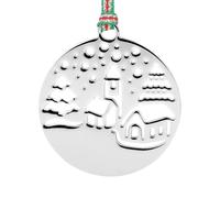 Newbridge Silverware J523 Snow Scene Christmas Tree Decoration