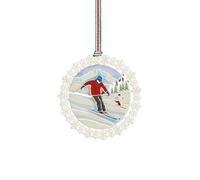 Newbridge Silverware LW902 'On the Piste' Ski Scene Christmas Tree Decoration