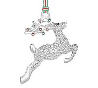 Newbridge Silverware Reindeer with Clear & Aurora Borealis Stones Tree Ornament