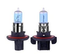 NEWBROWN H13 Headlight Bulb 9008 Halogen Headlight Bulbs 5000K Super White Light Long Life Replacement P26.4T 12V 55W/60W (H13/9008, 2 Pack)