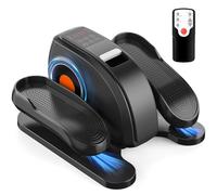 NEWBULIG Under Desk Elliptical Machine, Ellipse Leg Exerciser As Seen On TV with Remote Control, 12 Adjustable Speeds, Forward & Reverse, Mini Ellipse Leg Trainer for Home & Office, Black