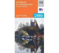 Explorer 158 Newbury & Hungerford Map With Digital Version, Orange One Size