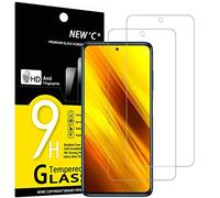 NEW'C 2 Pack Designed forXiaomi Poco X3 / Poco X3 Pro/Poco X3 NFC, Screen Protector Tempered Glass,Case Friendly Scratch-proof, Bubble Free, Ultra Resistant