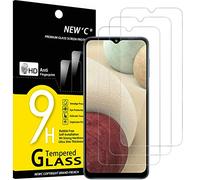 NEW'C 3 Pack Designed for Samsung Galaxy A12, Galaxy A02s Screen Protector Tempered Glass,Case Friendly Scratch-proof, Bubble Free, Ultra Resistant