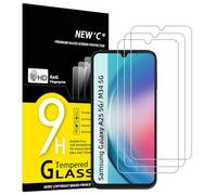 NEW'C 3 Pack Designed for Samsung Galaxy A25 5G, M34 5G Screen Protector Tempered Glass,Case Friendly Scratch-proof, Bubble Free, Ultra Resistant