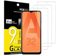NEW'C 3 Pack Designed for Samsung Galaxy A32 5G Screen Protector Tempered Glass, Case Friendly Scratch Resistant,Bubble-Free, Ultra Resistant