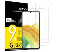 NEW'C 3 Pack Designed for Samsung Galaxy A33 5G Screen Protector Tempered Glass, Case Friendly Anti Scratch Bubble Free Ultra Resistant
