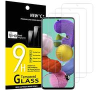 NEW'C 3 Pack Designed for Samsung Galaxy A51 Screen Protector Tempered Glass, Case Friendly Scratch Resistant,Bubble-Free, Ultra Resistant