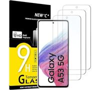 NEW'C 3 Pack Designed for Samsung Galaxy A53 5G Screen Protector Tempered Glass, Case Friendly Anti Scratch Bubble Free Ultra Resistant