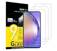 NEW'C 3 Pack Designed for Samsung Galaxy A54 5G, Screen Protector Tempered Glass, 9H Hardness, HD Screen Protector, 0.33 mm Ultra Clear, Ultra Resistant