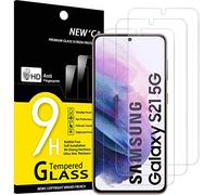 NEW'C 3 Pack Designed for Samsung Galaxy S21 5G (6.2), Screen Protector Tempered Glass, Scratch-Proof, Bubble-Free, Ultra Resistant (0.26 mm HD Ultra Transparent) 9H Hardness Glass