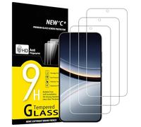 NEW'C 3 Pack Designed for Xiaomi POCO F7 Screen Protector,Tempered Glass,Case Friendly Scratch-proof, Bubble Free, Ultra Resistant
