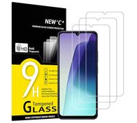 NEW'C 3 Pack Designed for Xiaomi Redmi 14C, 14R, A3 Pro,Screen Protector Tempered Glass,Case Friendly Scratch-proof, Bubble Free, Ultra Resistant