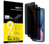 NEW'C 3 Pack Privacy for iPhone 13 Mini Screen Protector (5.4"), Enhanced 28-Degree Privacy Angle, Ultra Durable 9H Hardness, Bubble-Free